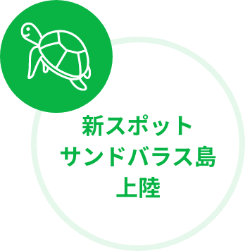 新スポットサンドバラス島上陸