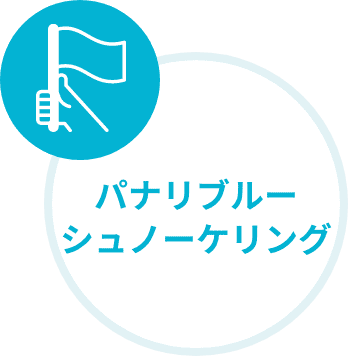 パナリブルーの海でシュノーケリング